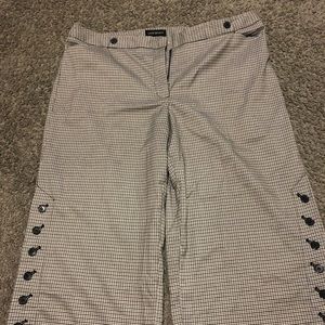 NWT plaid Gaucho pants